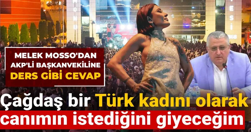Melek Mosso dan AKP li Başkanvekiline ders gibi cevap