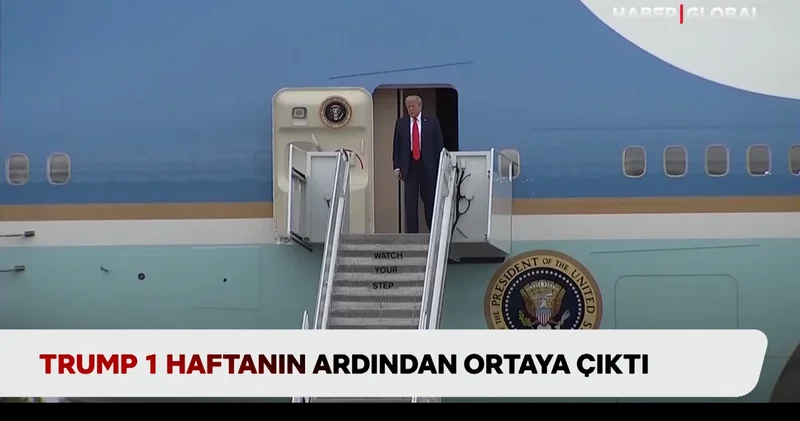 Trump 1 haftanın ardından ortaya çıktı