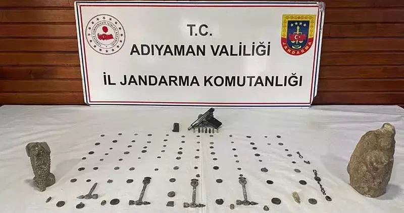 Adıyaman da tarihi eser operasyonu: 4 gözaltı