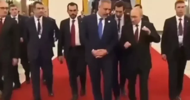 Bakan Fidan ın Putin ile ayak üstü sohbeti dikkat çekti