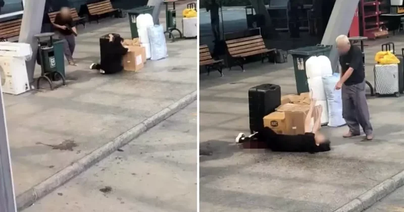 Babanın kızını tüfekle vurduğu an!