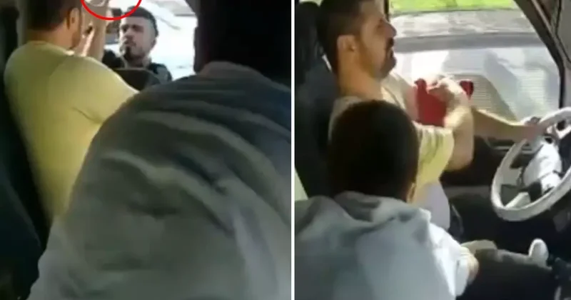 Trafikte dehşet: Oğlu, bıçaklanan babasının hayatını böyle kurtardı