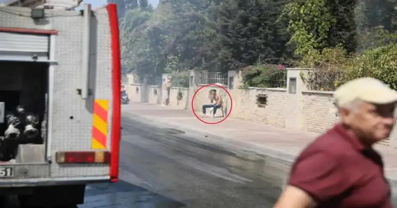 Korkunç soğukkanlılık: Benzin döküp evini ateşe verdi, oturup seyretti