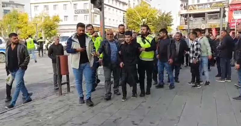 Ağrı da polis ekibinin anında müdahalesi katliamı önledi