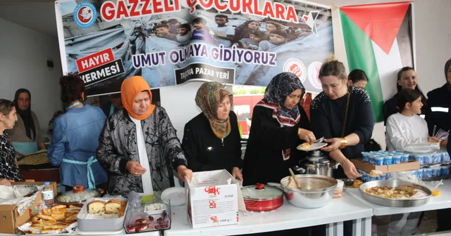 Taşova da Gazzeli çocuklar yararına kermes düzenlendi Amasya Haberleri