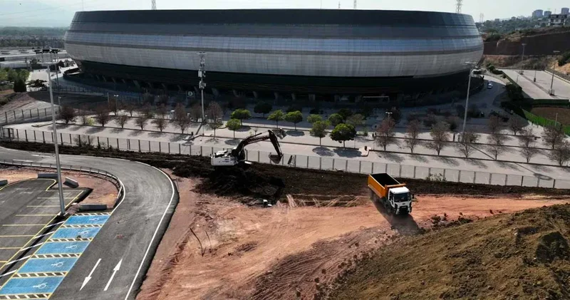 Kocaelispor Stadı na toprak kayması önlemi