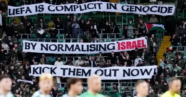 Celtic taraftarı: UEFA soykırıma ortak oluyor Futbol Haberleri