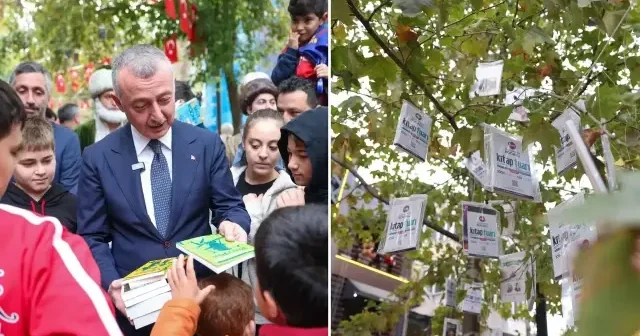 Kocaeli de gelenek bozulmadı: Kitaplar yine ağaçlarda açtı Kocaeli Haberleri