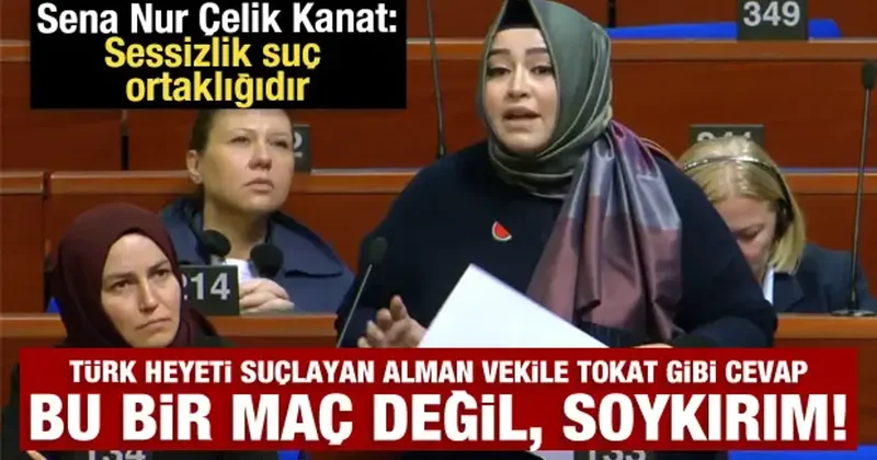 Türk heyetini suçlamaya kalkan Alman vekile tokat gibi cevap: Bu bir maç değil, soykırım
