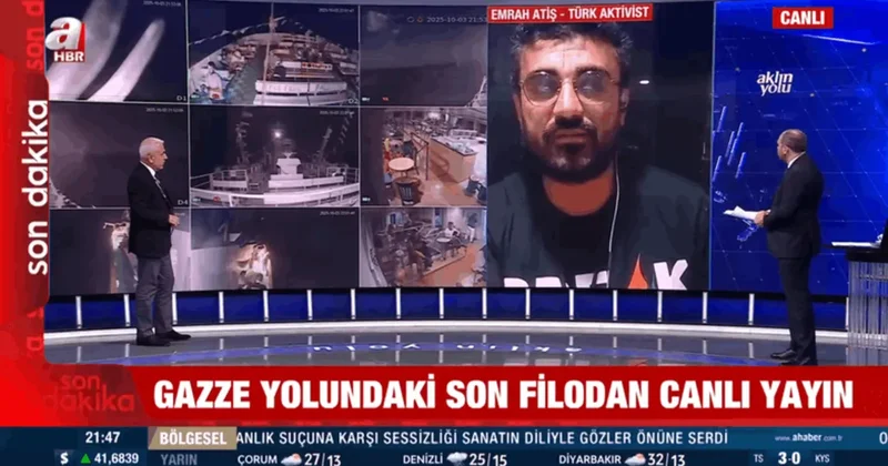 Özgürlük Filosu’ndaki Türk aktivist A Haber’e konuştu: “İki temel amaçla yol yürüyoruz”