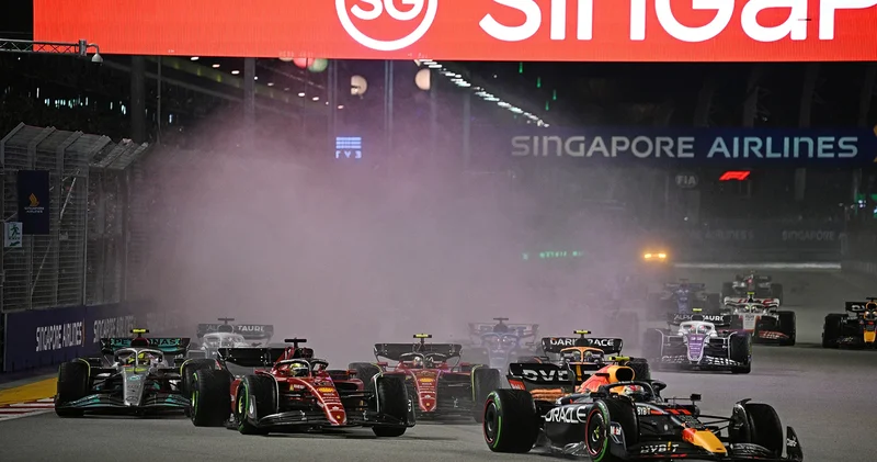 Formula 1 de sezonun 18. yarışı Singapur da yapılacak