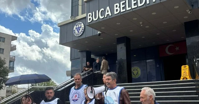 Buca Belediyesi nde iş bırakma eylemi İzmir Haberleri