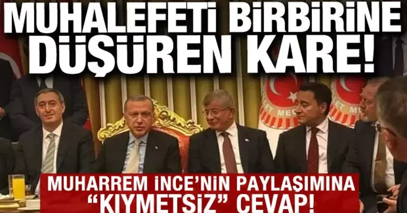 Muhalefet o fotoğraf ile birbirine düştü: Muharrem İnce nin paylaşımına Babacan dan tepki