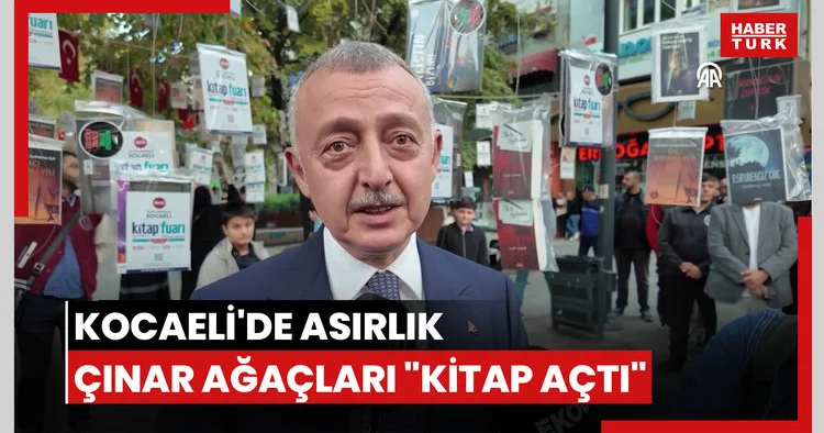 Kocaeli de asırlık çınar ağaçları kitap açtı