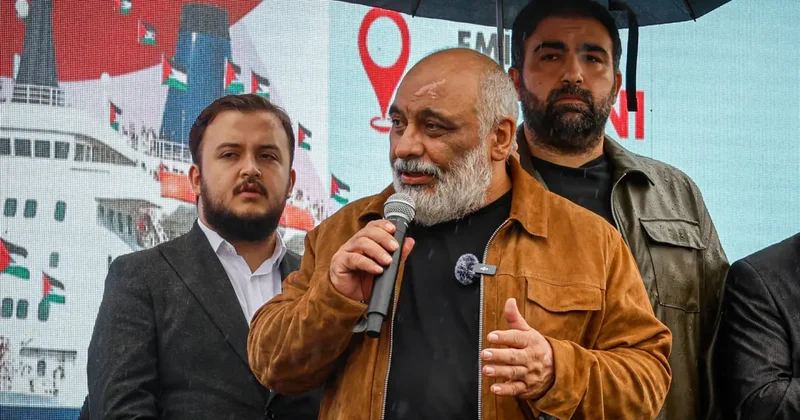 Eminönü’nde Gazze için özgürlük nöbeti