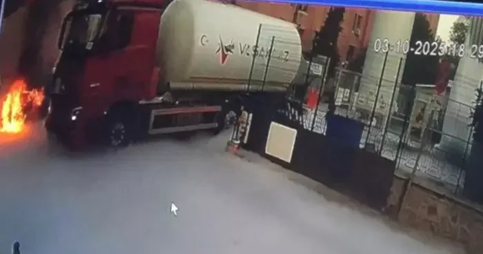 Aydın da faciadan dönüldü: Sıvı oksijen tankı dolumu sırasında yangın çıktı