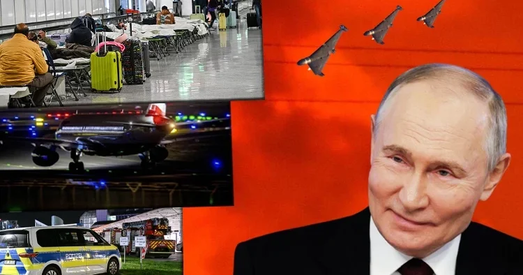 İnsansız hava araçları Münih Havalimanı nı felç etti! Putin dalga geçti: Bir daha uçurmayacağız