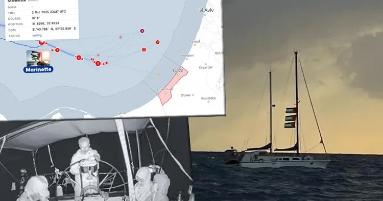 Marinette Gazze için tek başına yola devam ediyor: Gemide çok sayıda dayanıklı Türk var