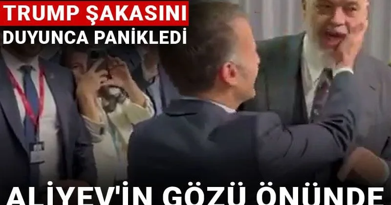 Macron başbakanın Trump şakasını duyunca panikledi: Aliyev in gözü önünde tokatladı