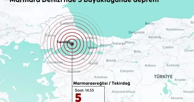 Marmara sallandı: 5.0 İstanbul u korkuttu Yerel Gündem Haberleri