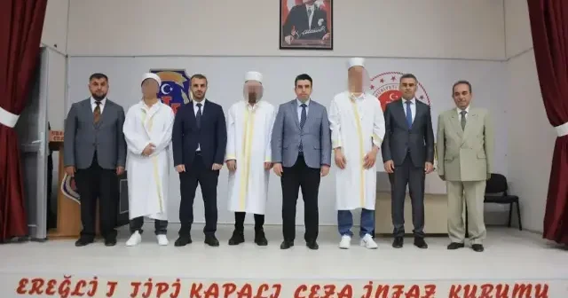 Cezaevinde hafız oldular: Üç hükümlü için icazet töreni yapıldı Gündem Haberleri