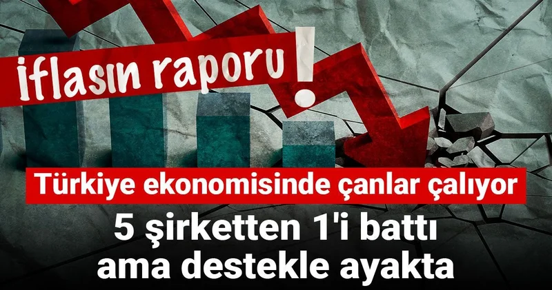 İflasın raporu! Türkiye ekonomisinde çanlar çalıyor: 5 şirketten 1 i fiilen battı ama destekle ayakta