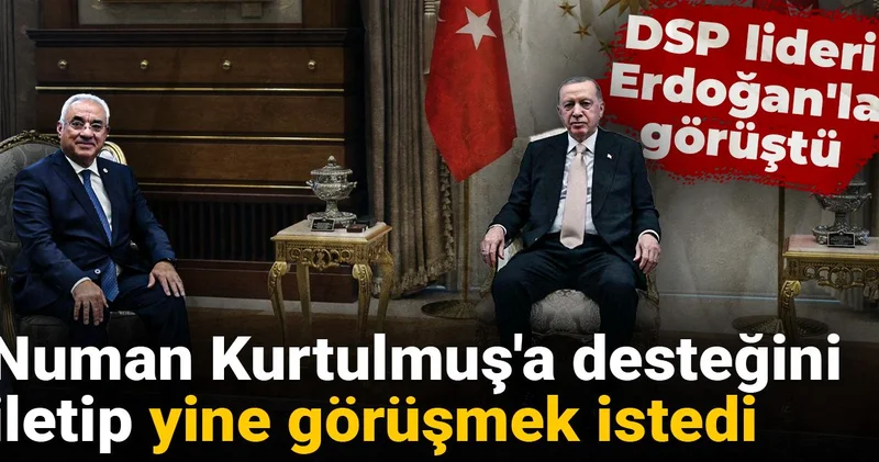 DSP lideri Erdoğan la görüştü: Numan Kurtulmuş a desteğini iletip yine görüşmek istedi