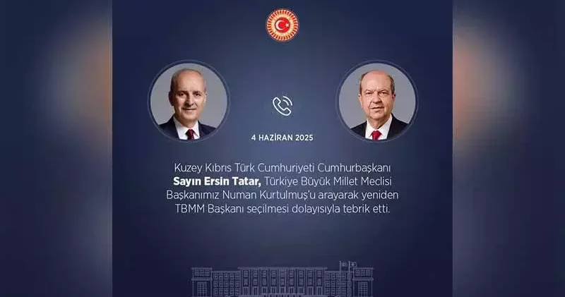 TBMM Başkanı Kurtulmuş, KKTC Cumhurbaşkanı Tatar ile görüştü