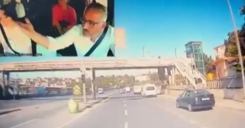 E 5 te Bıçaklı Trafik Kavgası