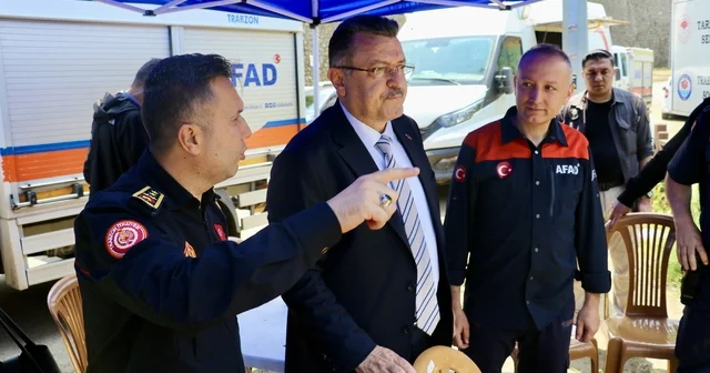 Trabzon da yağışın ardından temizlik çalışmaları devam ediyor Trabzon Haberleri