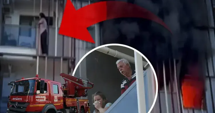 Sitede yangın paniği: 10 kişi hastanelik oldu Balkon korkuluklarında ve pencerelerde yardım beklediler