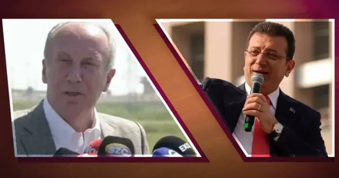 Muharrem İnce, Ekrem İmamoğlu nu ziyaret etti! İmamoğlu nun yazdığı notu kameralara gösterdi