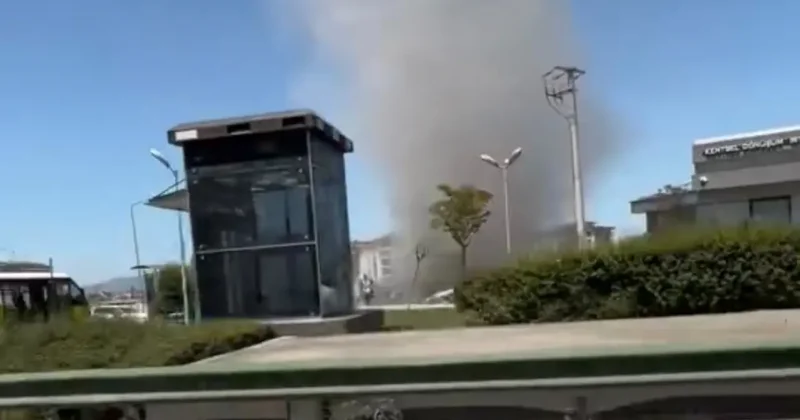 Bursa da hortum paniği: O anlar böyle kaydedildi