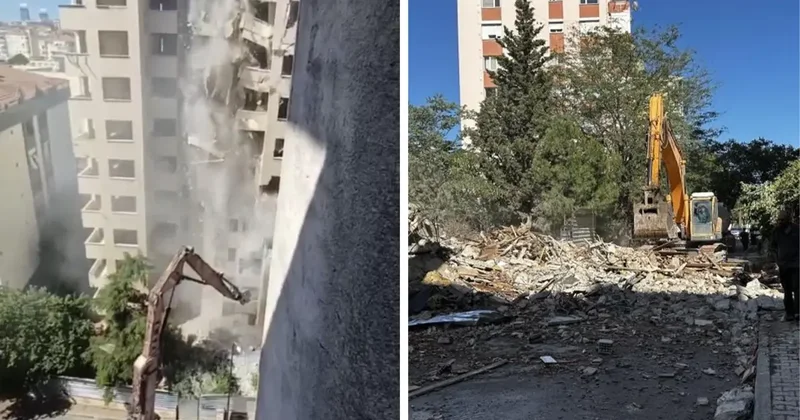 Maltepe de Kentsel Dönüşüm Sırasında Bina Çöktü