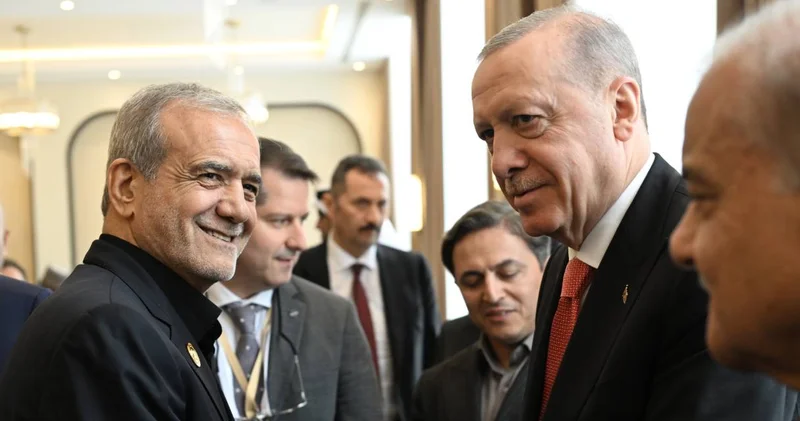 Erdoğan İran Cumhurbaşkanı ile bir araya geldi