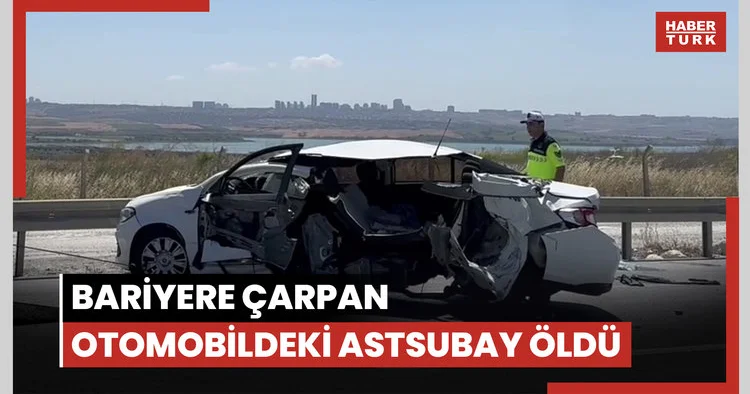 Çatalca da bariyere çarpan otomobildeki astsubay öldü, 2 uzman çavuş yaralandı