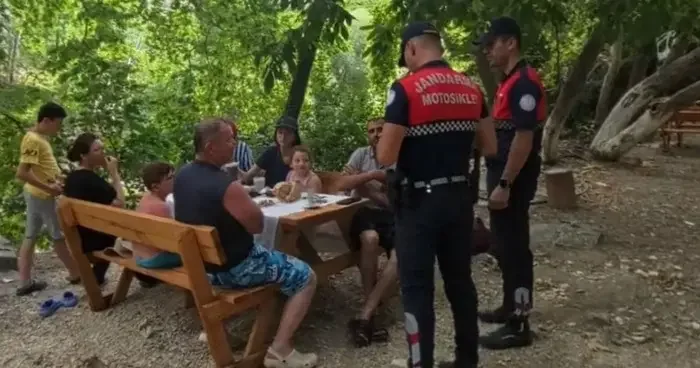 Kazdağları’nda jandarmadan yangın denetimi