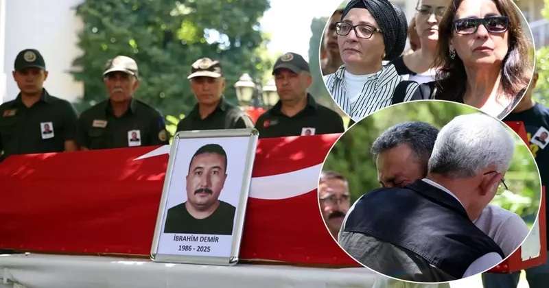 Yangın şehidi İbrahim Demir için tören! Gözyaşları sel oldu