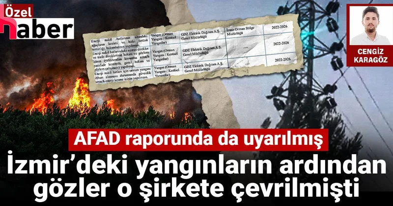 İzmir’deki yangının ardından gözler o şirkete çevrilmişti: AFAD raporunda da uyarılmış