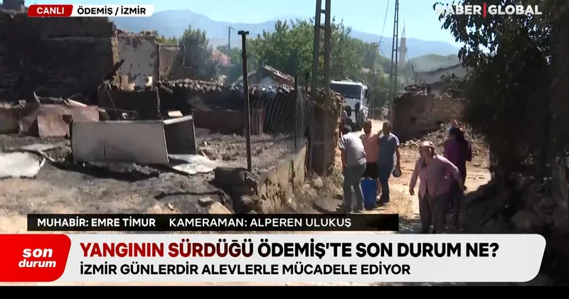 Yangının söndüğü Ödemiş’te son durum ne?