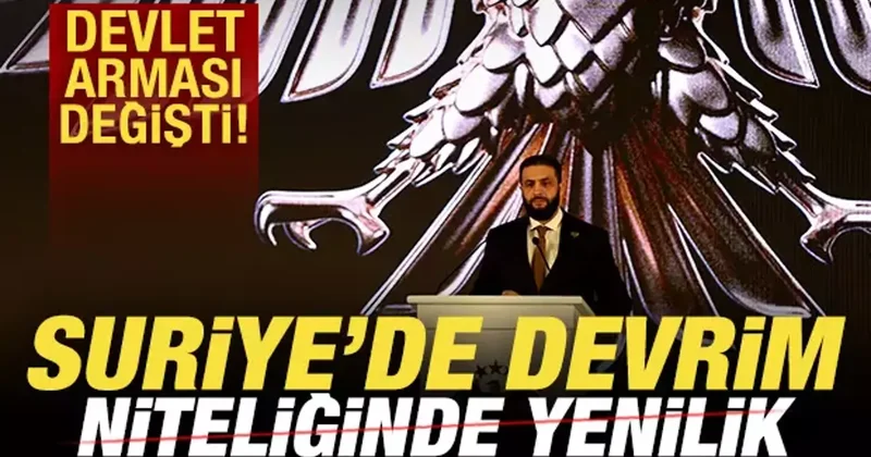 Suriye de devrim niteliğinde yenilik! Devlet arması değişti