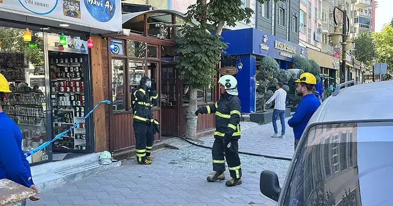 Kütahya’da ruhsatsız iş yerinde gaz kaçağı nedeniyle patlama; 1 yaralı