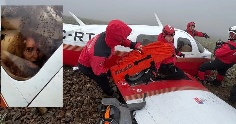 Kaçkar Dağları ndaki uçak kazasından yeni görüntü! İlk o yardıma koşmuş
