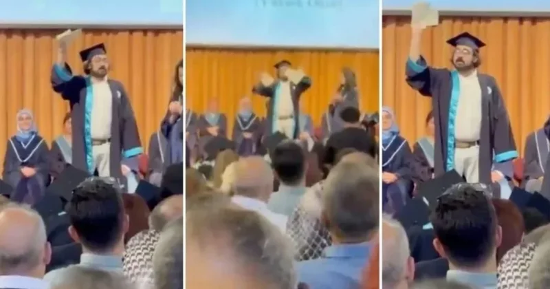 Mezuniyet töreninde diplomasını yırtmıştı: Doruk Dörücü adliyeye sevk edildi Sözcü Gazetesi