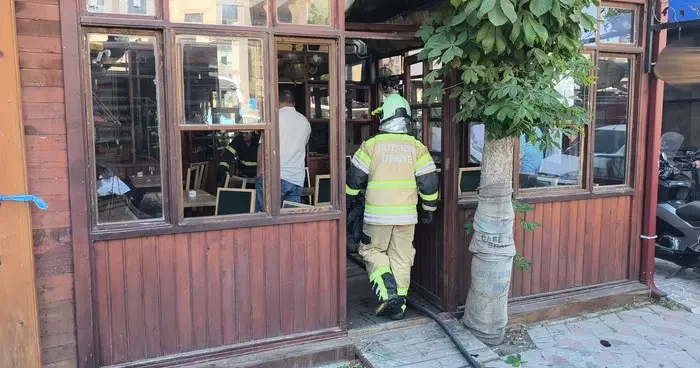 Kütahya da kafede tüp patlaması! 1 kişi yaralandı