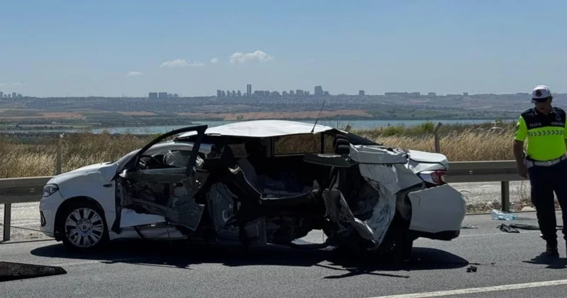 Çatalca da otomobil bariyere çarptı, 1 asker hayatını kaybetti