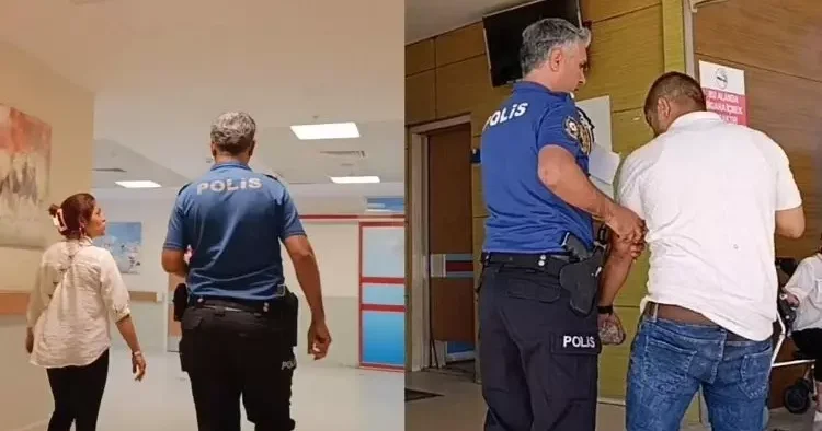 Neden seni seviyorum diyerek eşini bıçakladı! Kocasını hastaneye böyle götürdü