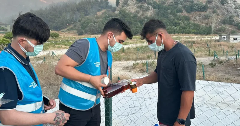 TÜGVA Destek Platformu yangın bölgesinde