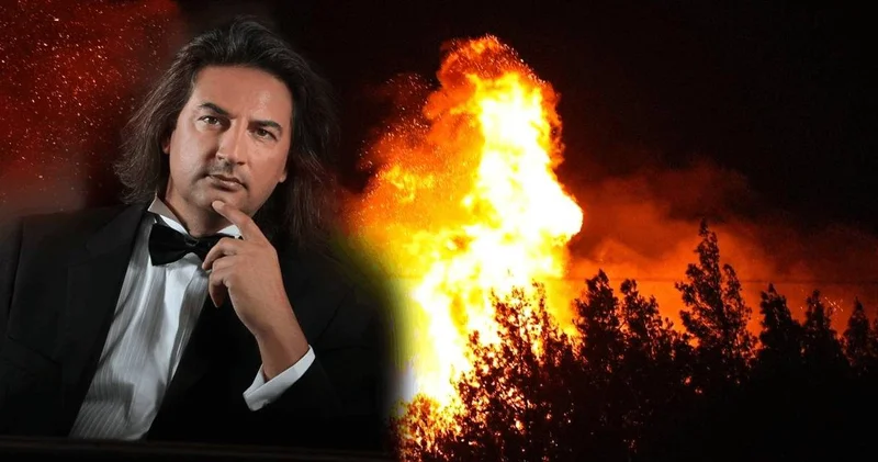 Ünlü şarkıcı Çelik, İzmir alevlerin ortasında!