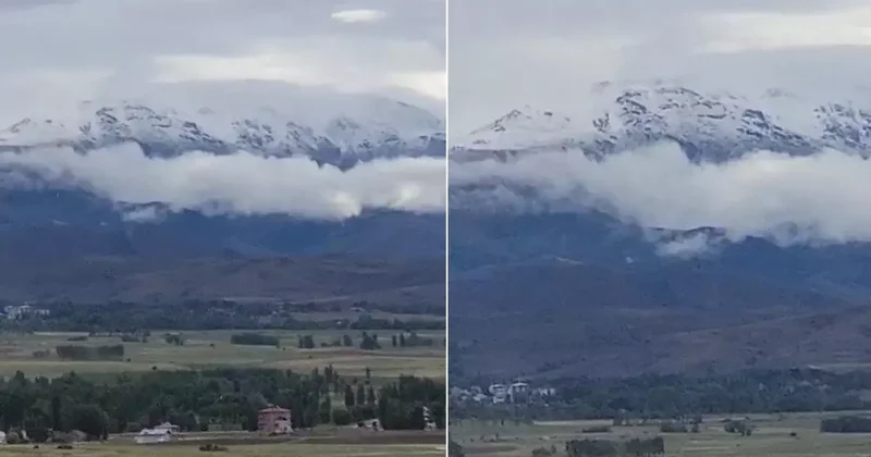 Temmuz ayında kar sürprizi! Yaz görmeden kış geldi